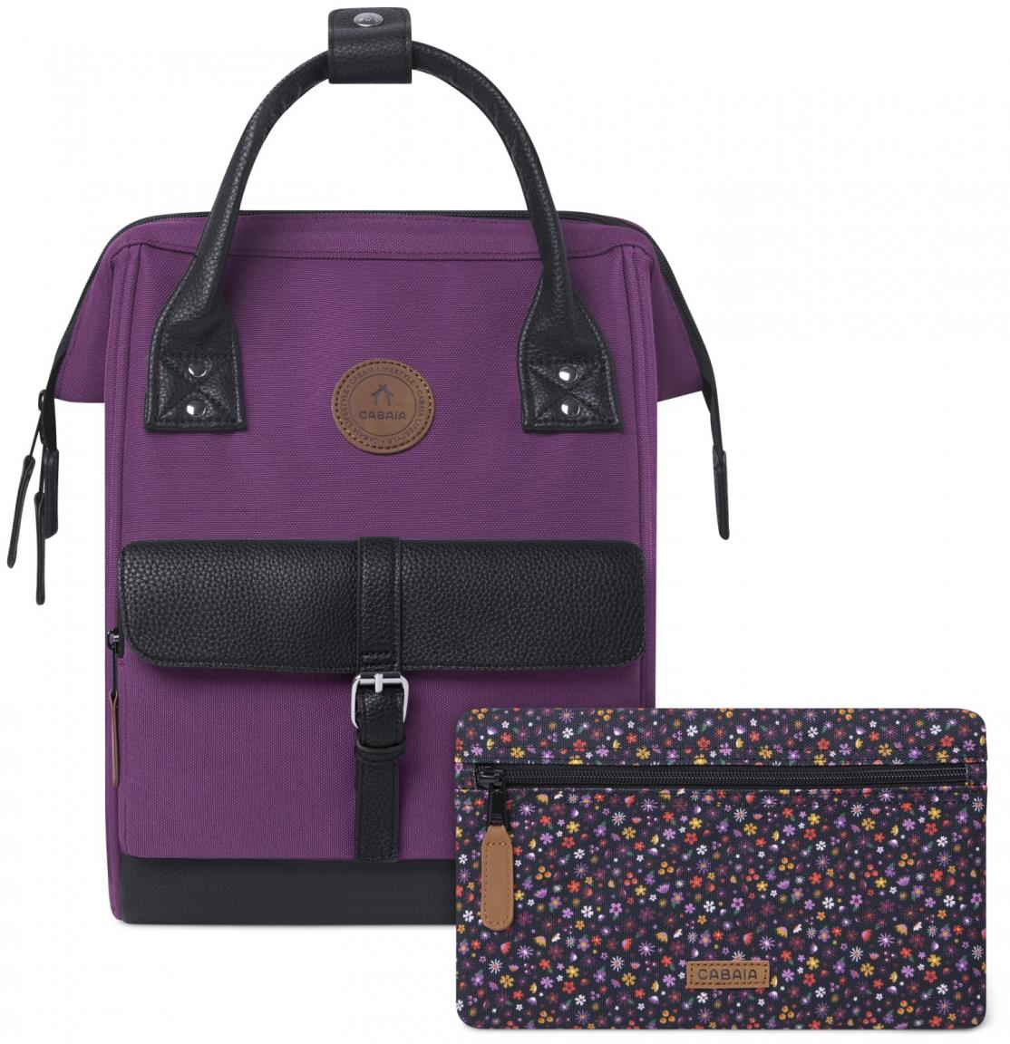 Jugendrucksack lila mit Wechseltasche Cabaia Adventurer Small Singapour