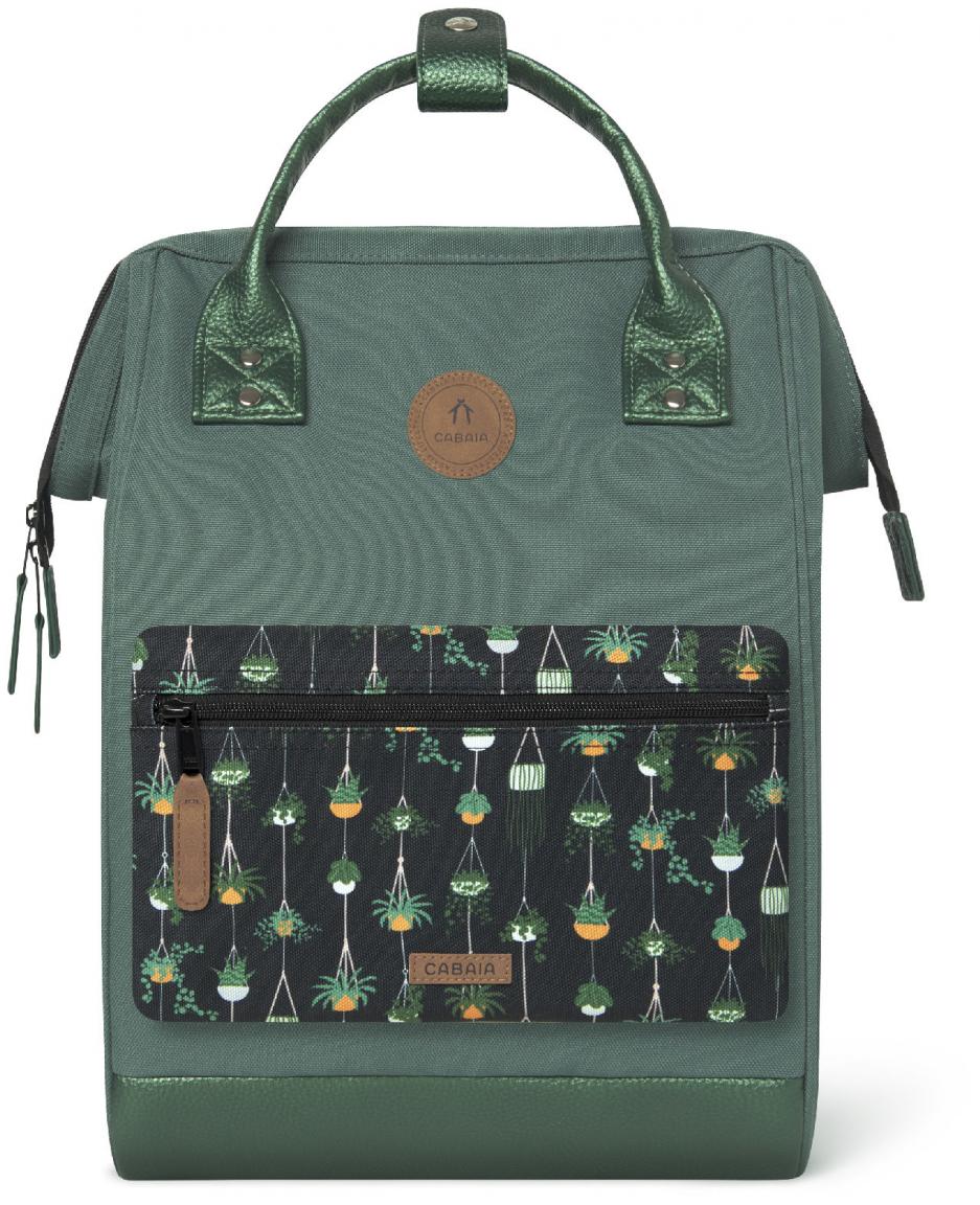 Jugendrucksack mit Laptopfach Wechselfront Cabaia Adventurer Leon grün