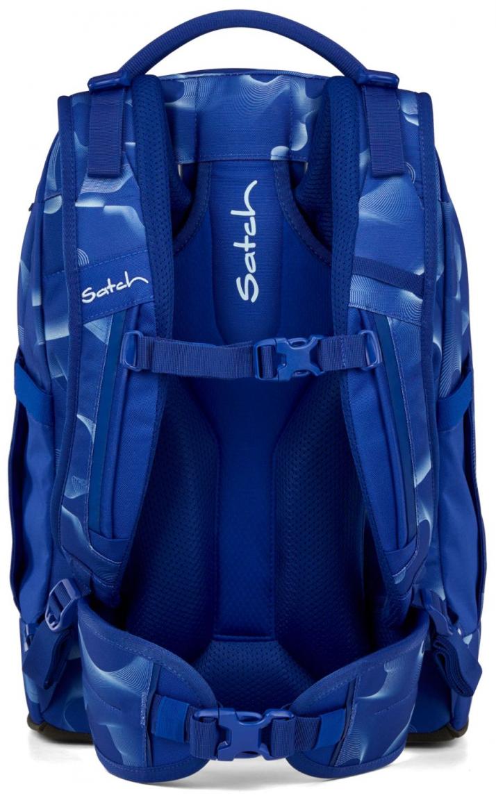 Jugendschulrucksack Satch Vibrant Blue Reflektor Swap