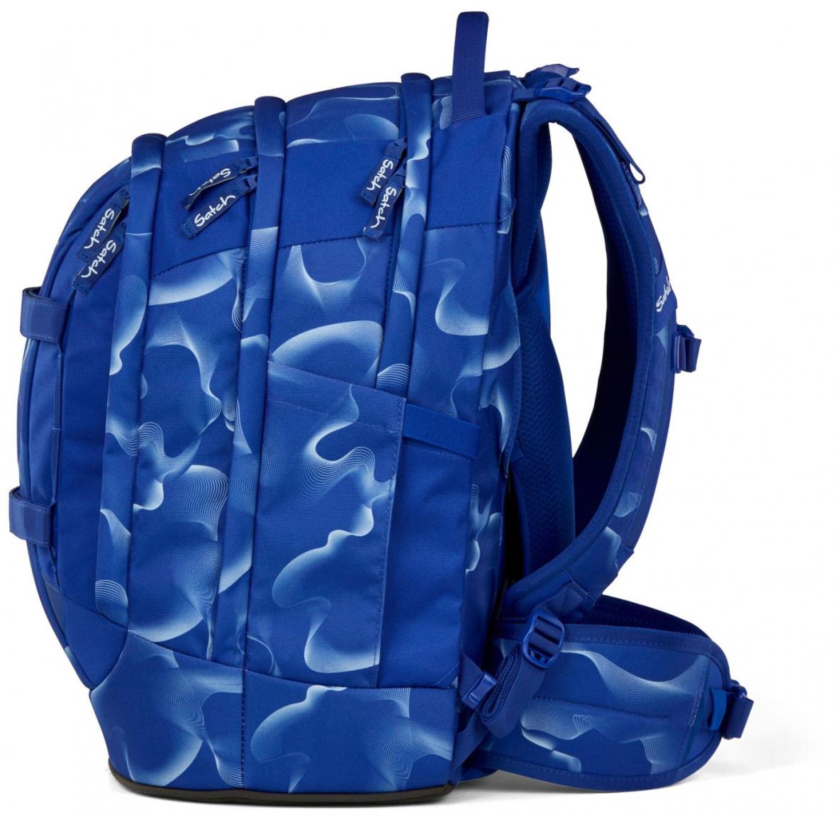 Jugendschulrucksack Satch Vibrant Blue Reflektor Swap