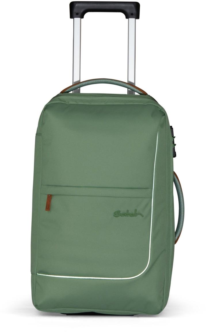 Kabinenkoffer grün Satch Travel Flow S 54cm Pure Jade Green recycled