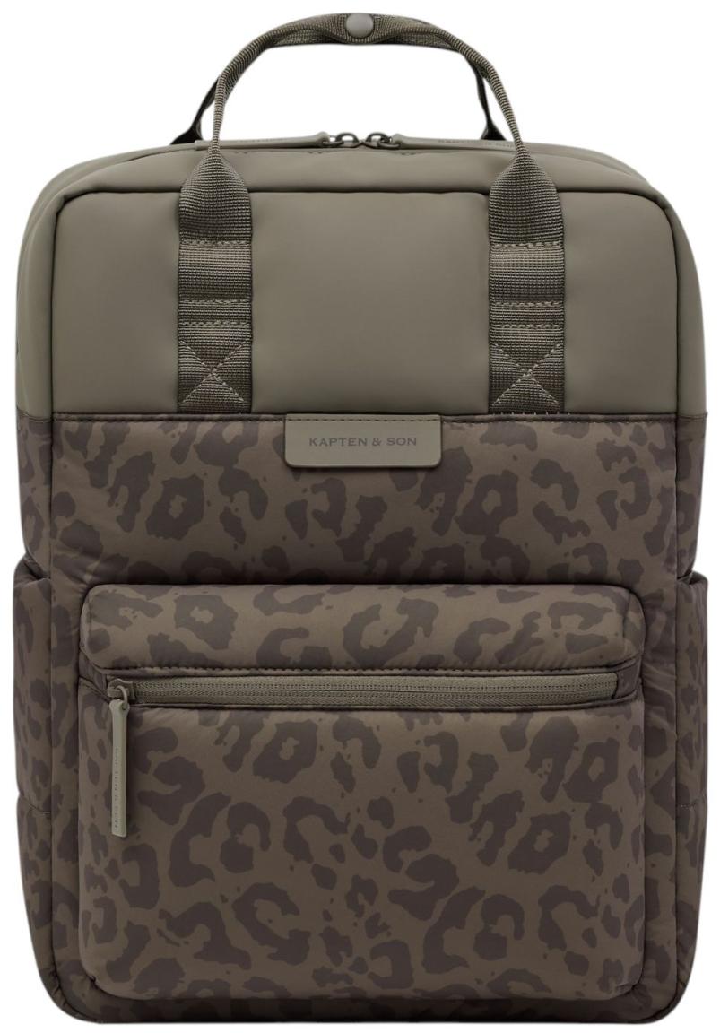 Kapten & Son Bergen Cloud Rucksack Nylon Leo Dark Brown