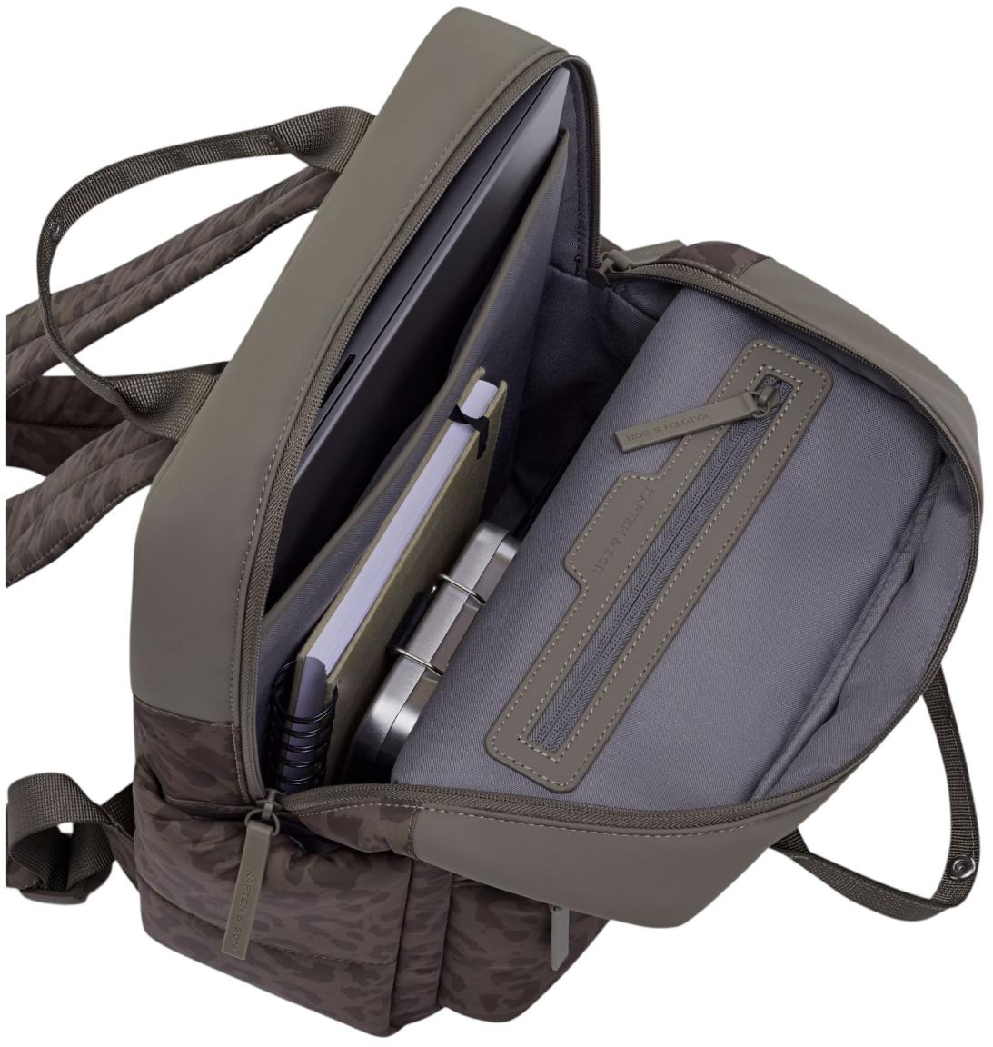 Kapten & Son Bergen Cloud Rucksack Nylon Leo Dark Brown