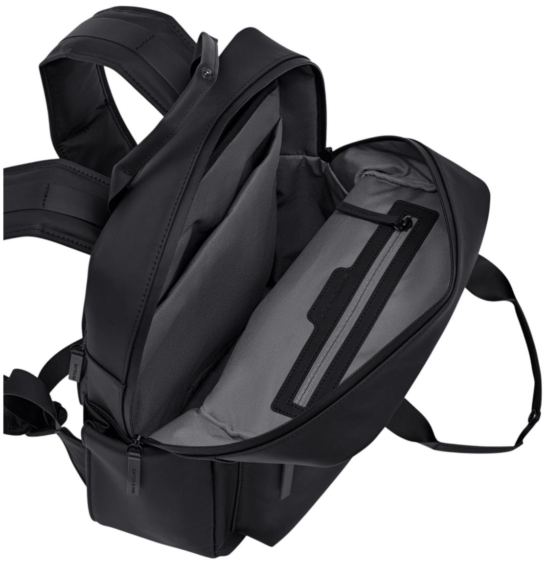 Kapten & Son Bergen Pro Rucksack Full PU All Black
