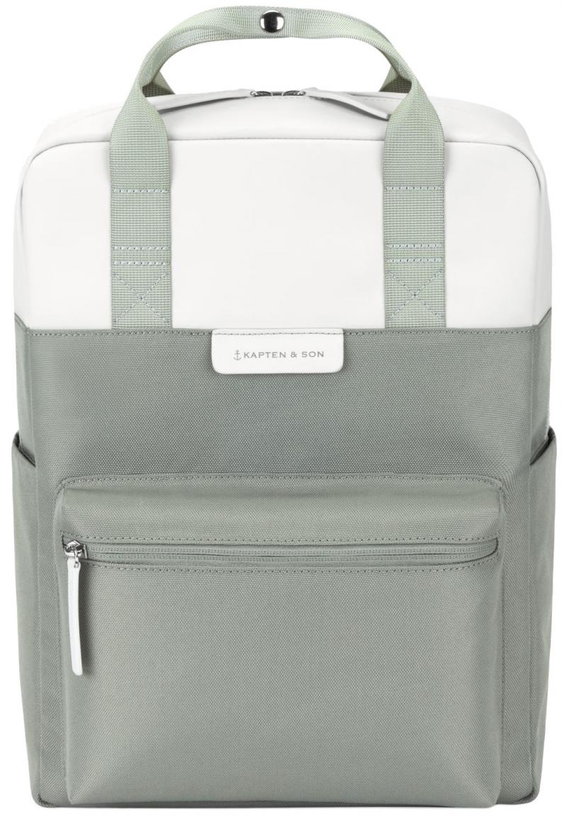 Kapten & Son Bergen Salbeigrün Tagesrucksack 13 Zoll Laptopfach