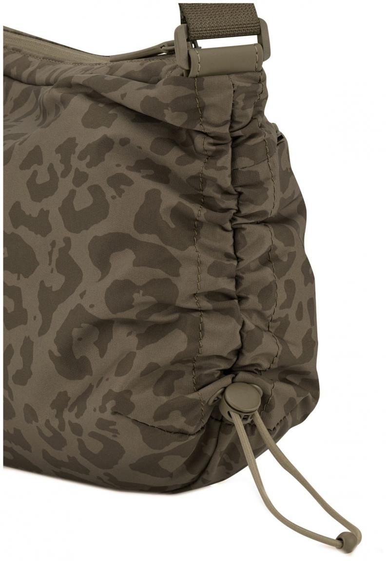 Kapten & Son Crossbodybag Perlon mit Leomuster Skara Small Dark Brown