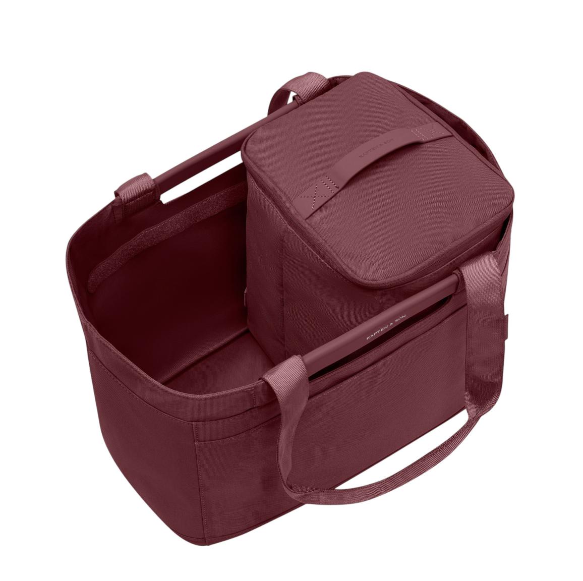 Kapten & Son Cube Small Kühltasche Burgundy - Weinrot
