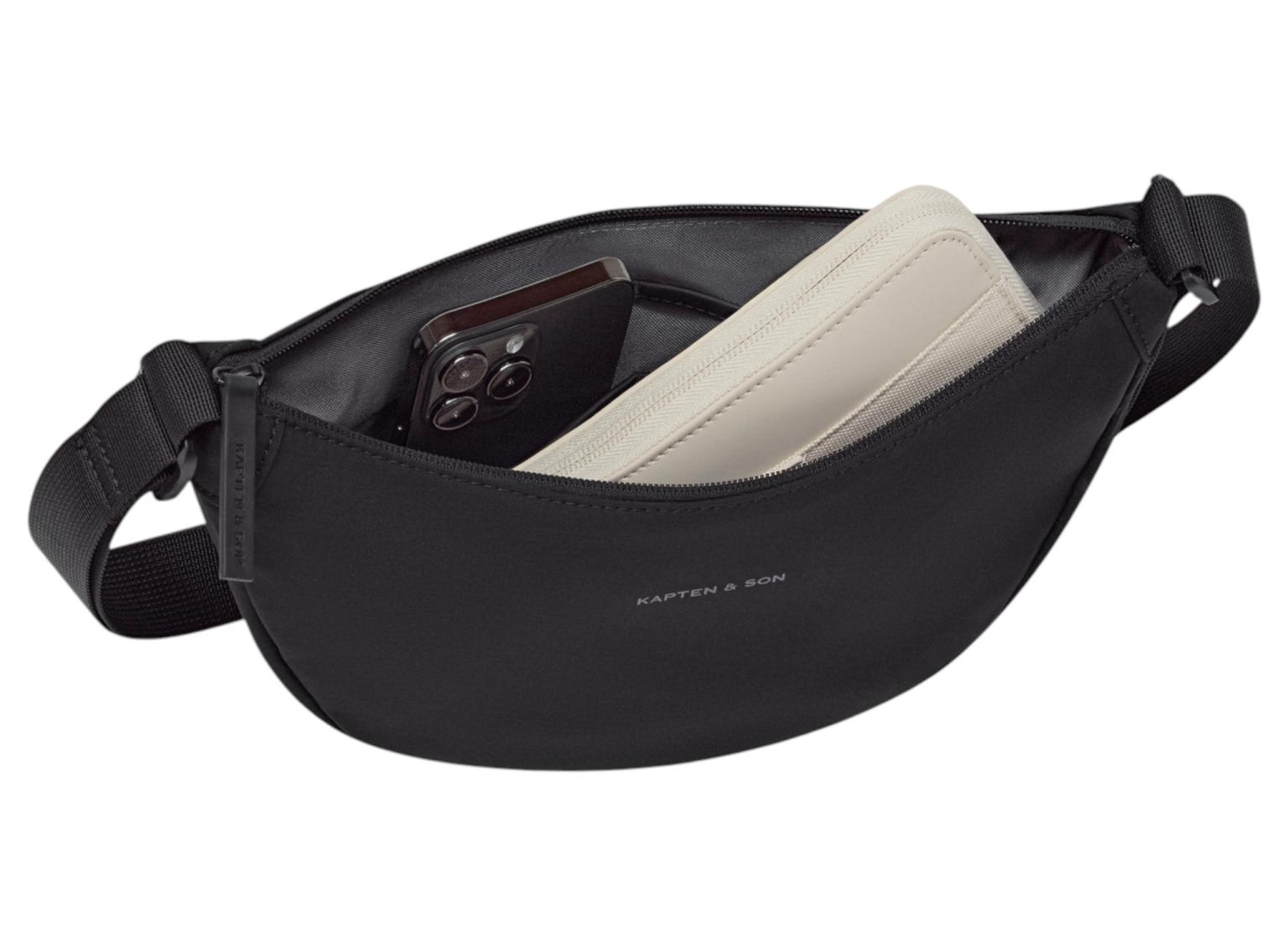 Kapten & Son Essential Moon Bag Crossovertasche Schwarz