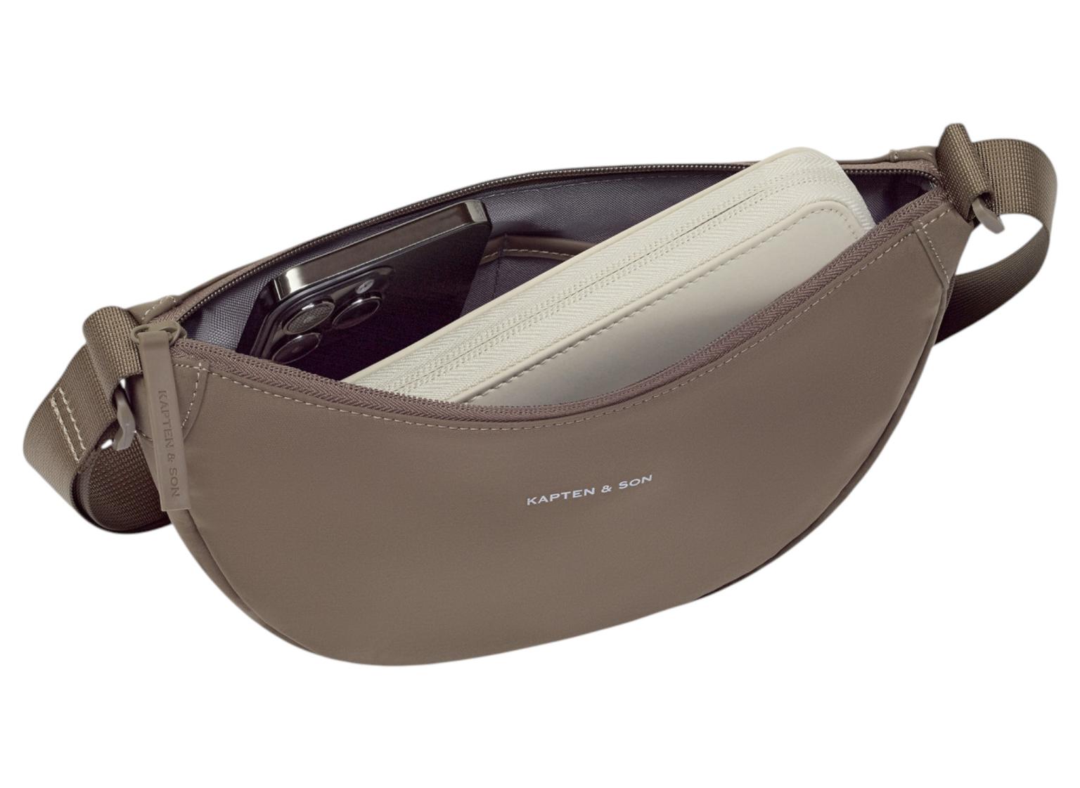 Kapten & Son Essential Moon Bag Crossovertasche Walnut - Braun