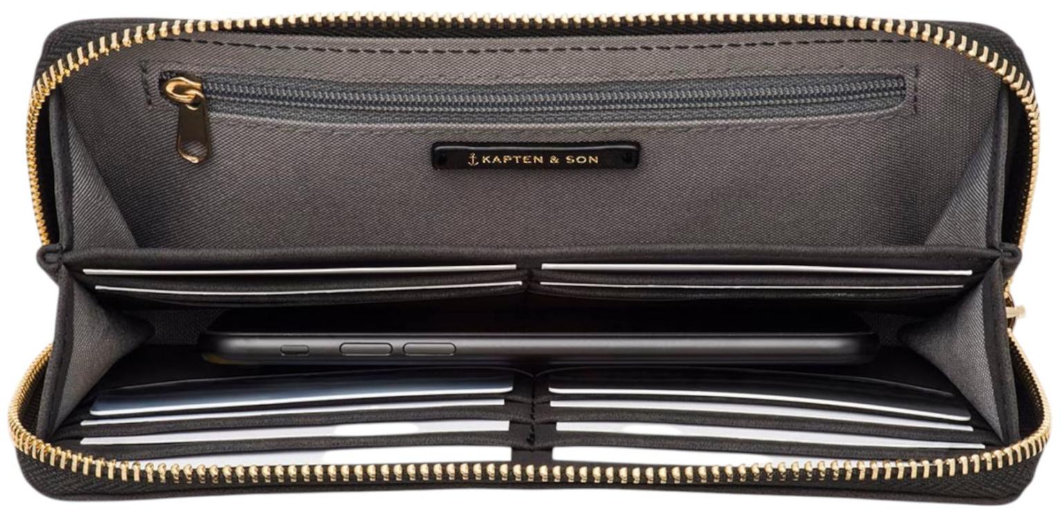 Kapten & Son Louvre Portemonnaie All Black