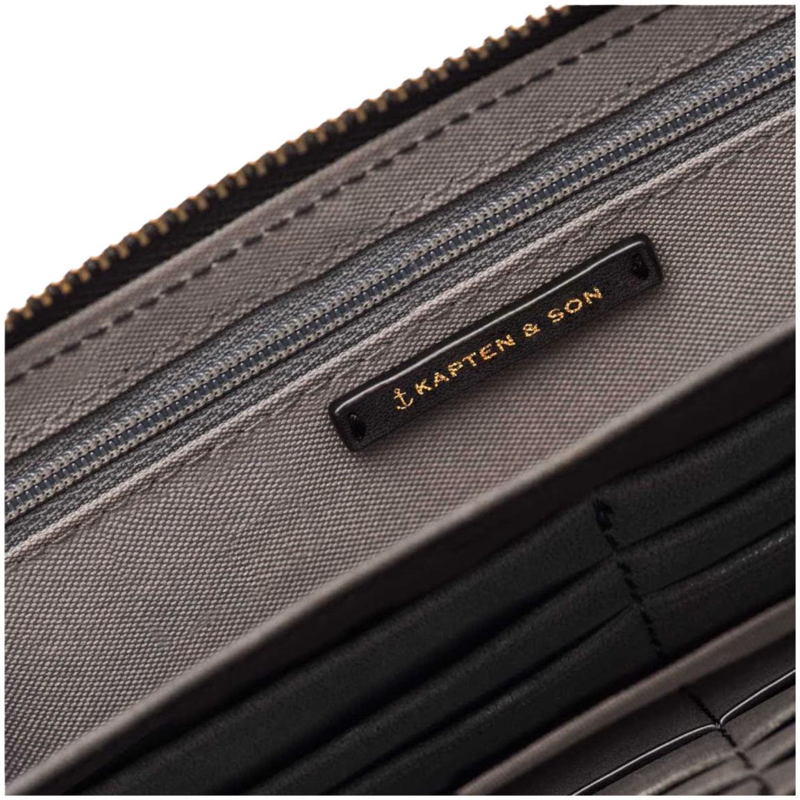 Kapten & Son Louvre Portemonnaie All Black