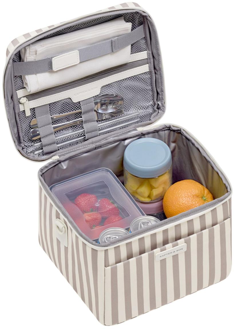Kapten & Son Oulu Kühltasche Muted Rose Striped - gestreift Altrosa