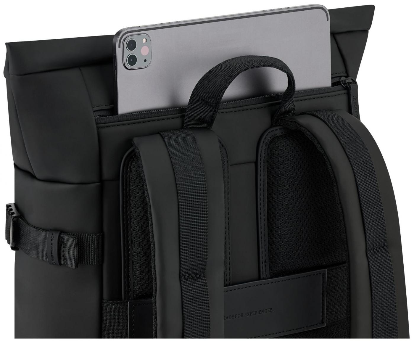 Kapten & Son Reiserucksack Black Helsinki wasserabweisend unisex