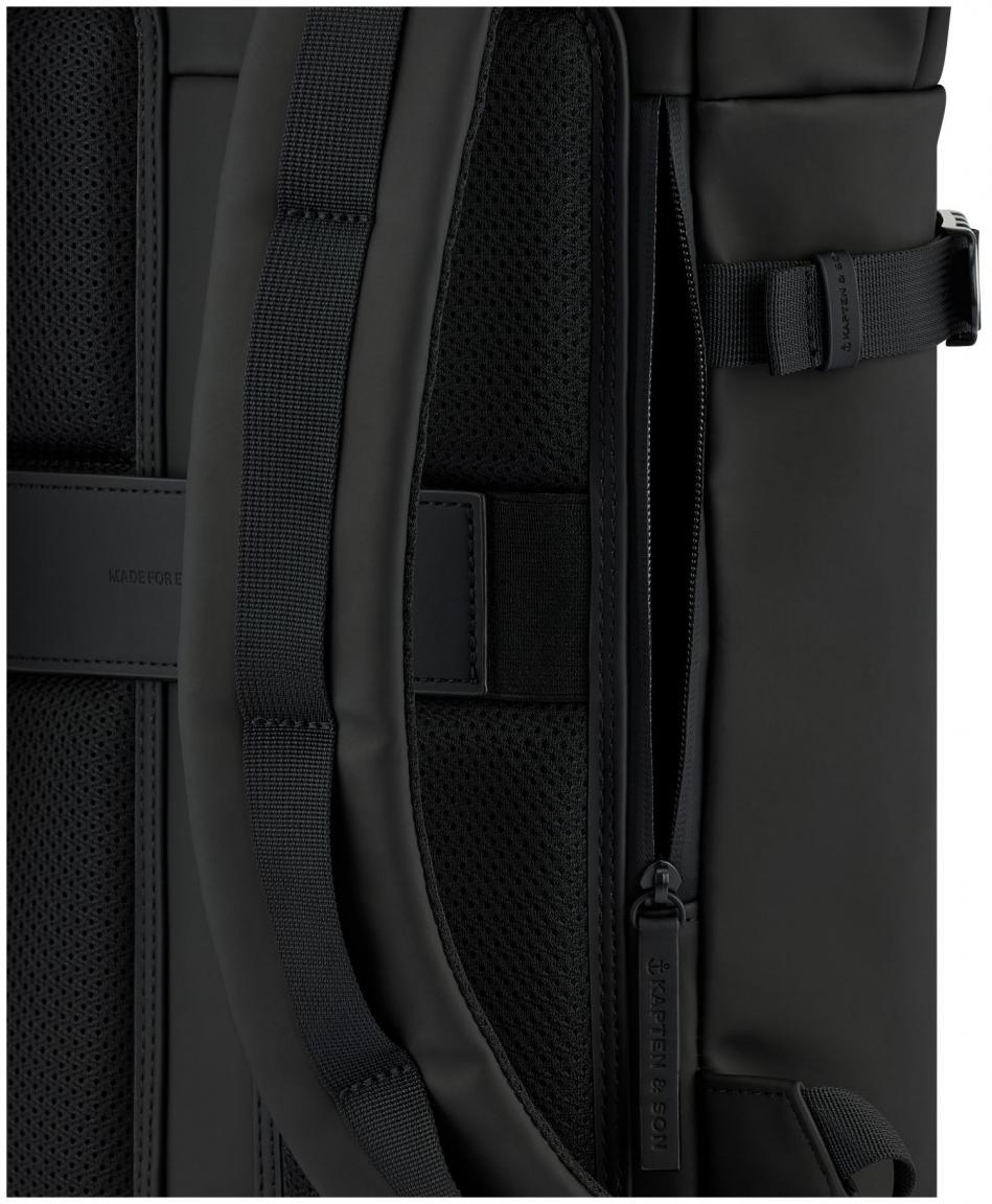 Kapten & Son Reiserucksack Black Helsinki wasserabweisend unisex