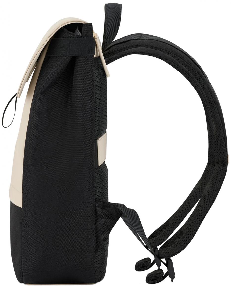 Kapten & Son Rucksack wasserabweisend Cream Black Fyn Überschlag