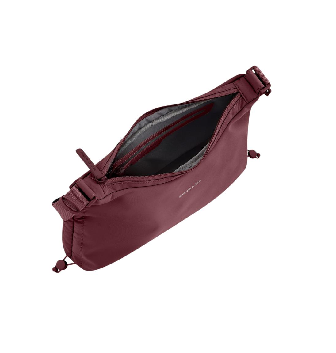 Kapten & Son Skara Small Umhängetasche Nylon Burgundy - Weinrot