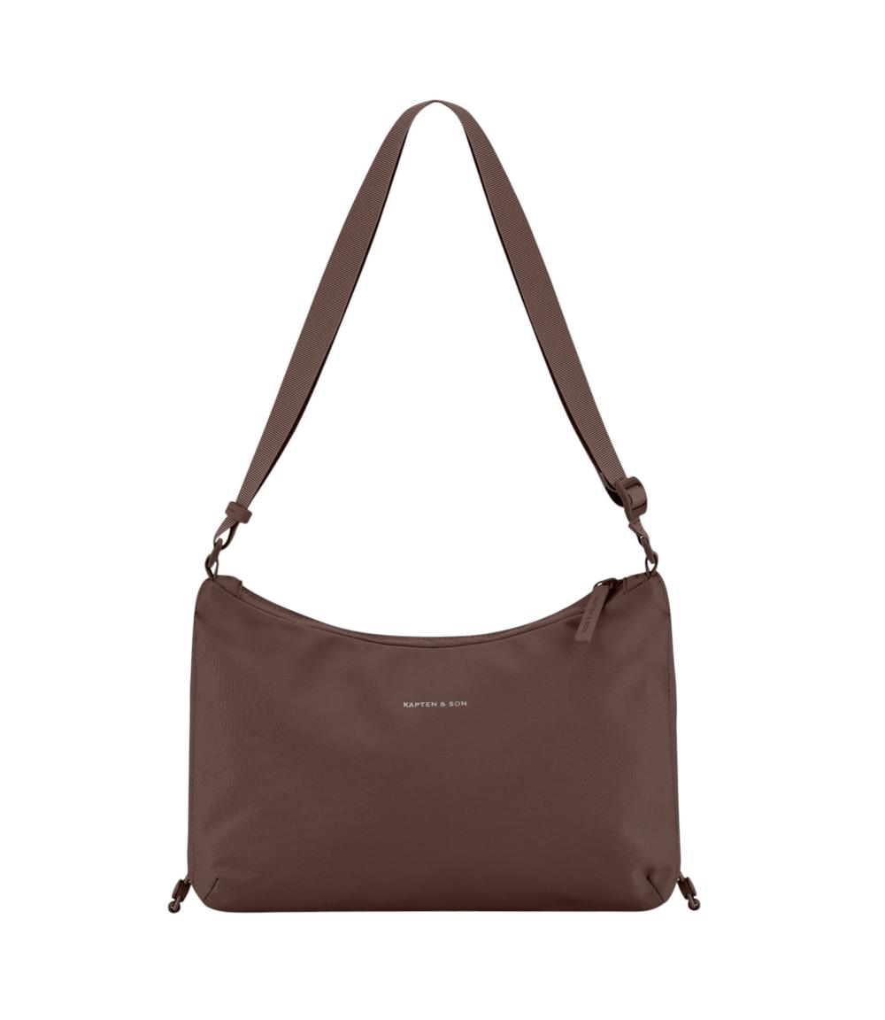 Kapten & Son Skara Small Umhängetasche Nylon Chocolate Brown