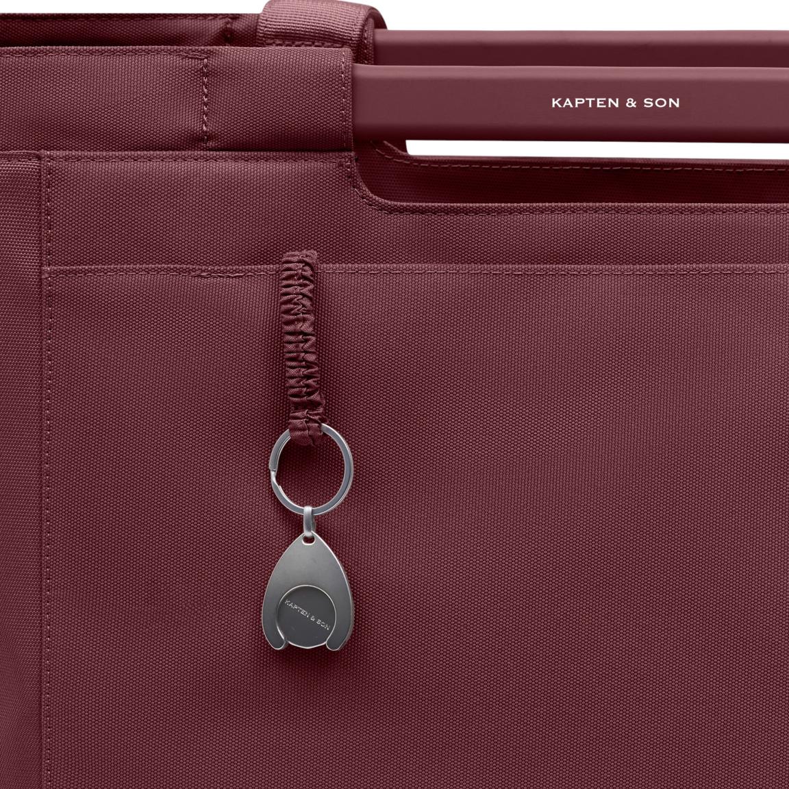 Kapten & Son Vaasa Einkaufskorb Burgundy - Weinrot