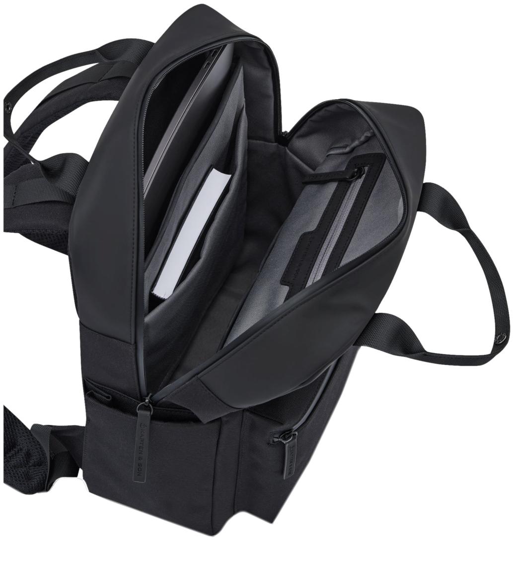 Kapten & Son Wickelrucksack Bergen Pro All Black
