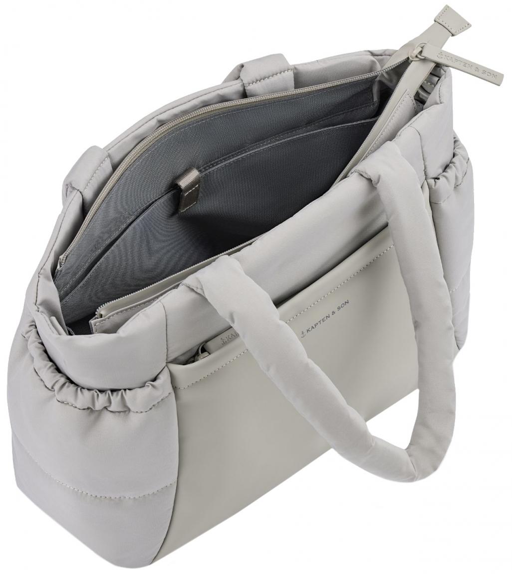 Kapten & Son geräumige Nylontasche Hellvi Cloud Medium grau