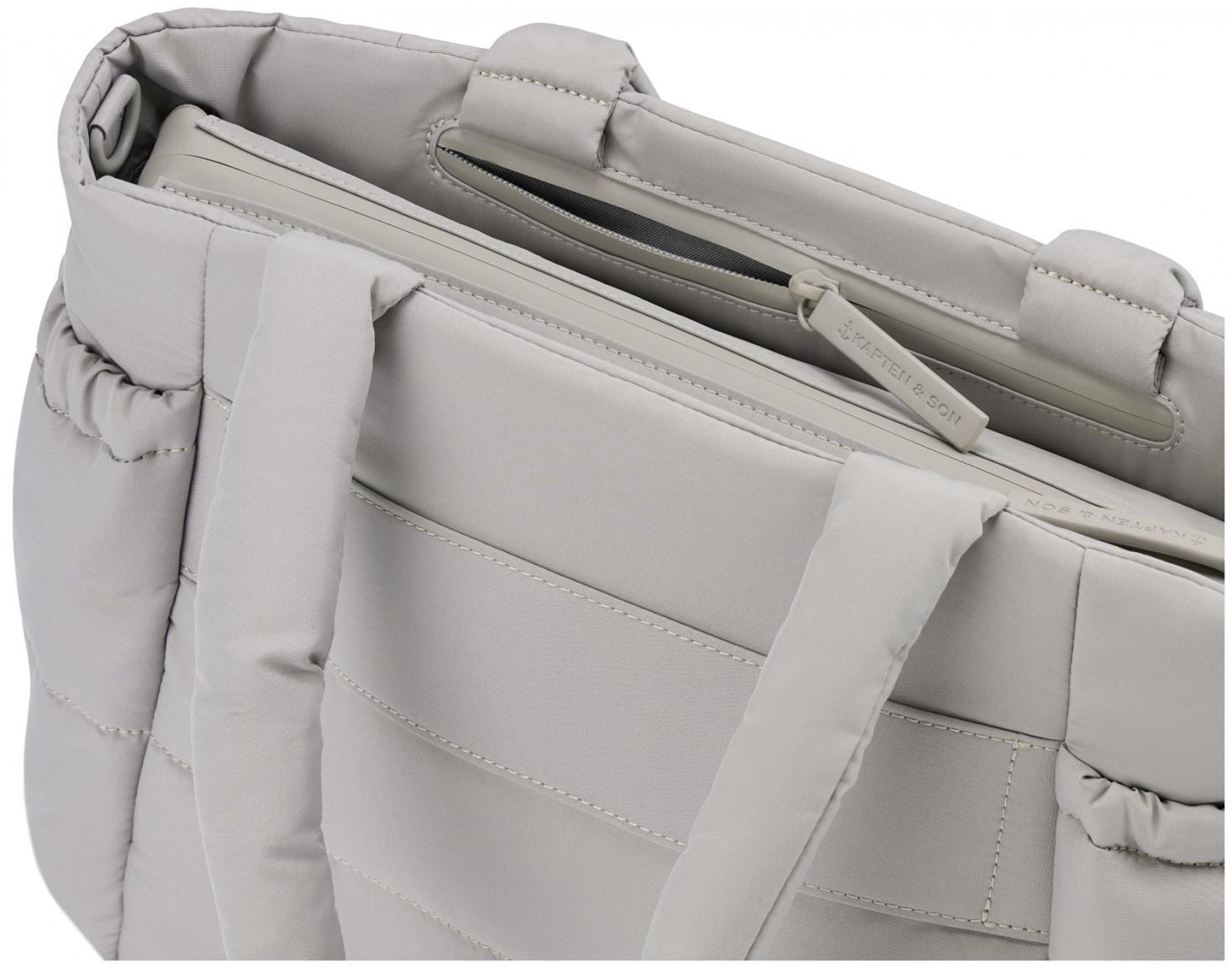 Kapten & Son geräumige Nylontasche Hellvi Cloud Medium grau