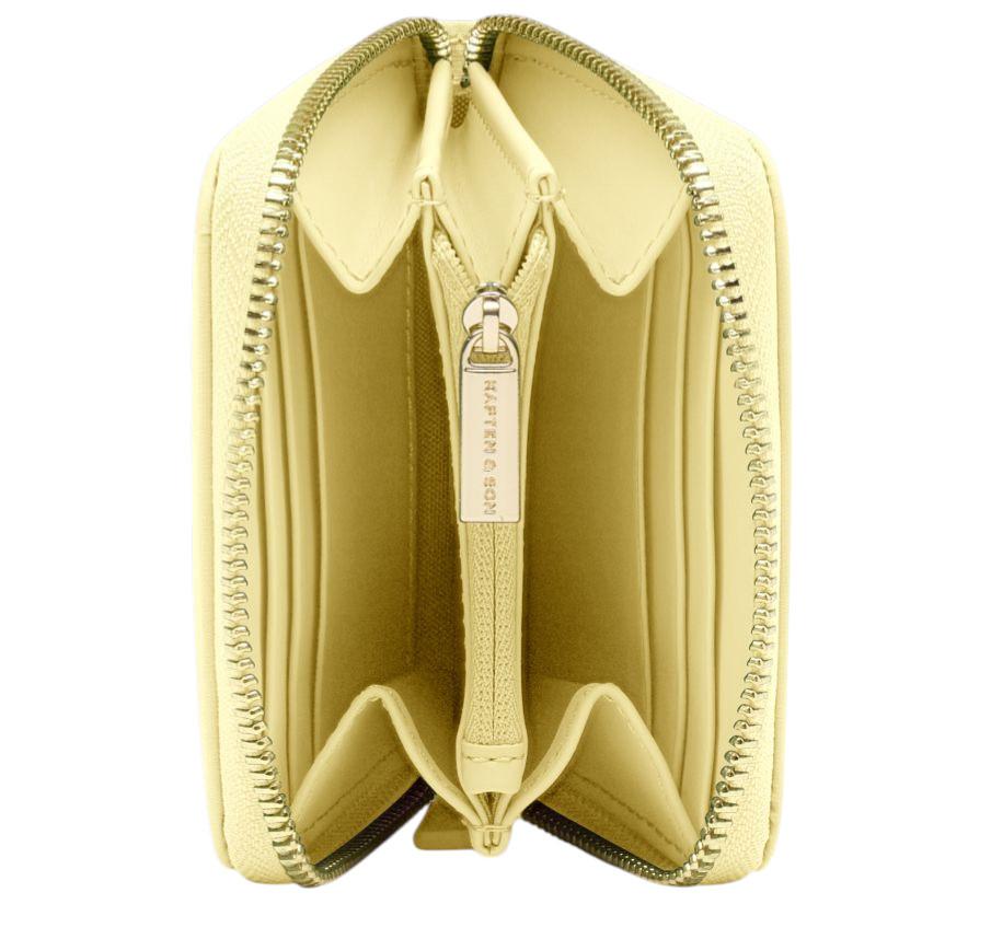 Kapten and Son Mini Portemonnaie Louvre Cloud Small Butter Yellow wattiert