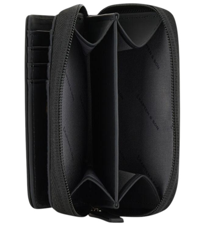 Kapten and Son Minibörse Bergen Pro Small All Black gummiert
