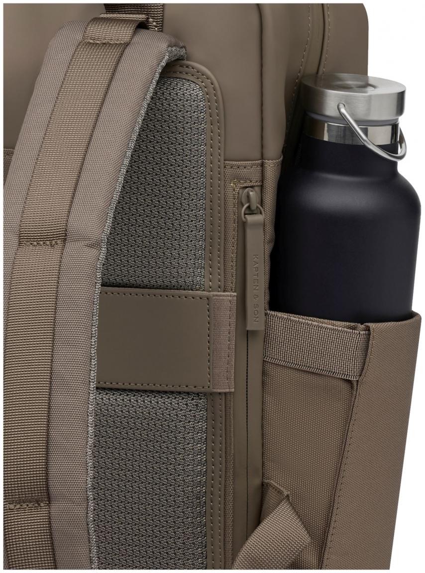Kapten and Son Tagesrucksack gummiert Bergen Pro Walnut