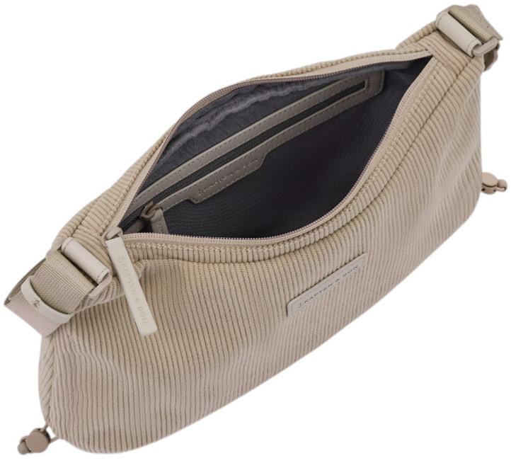 Kapten and Son beige Umhängetasche Skara Small Cordsamt weich Dusty Sand