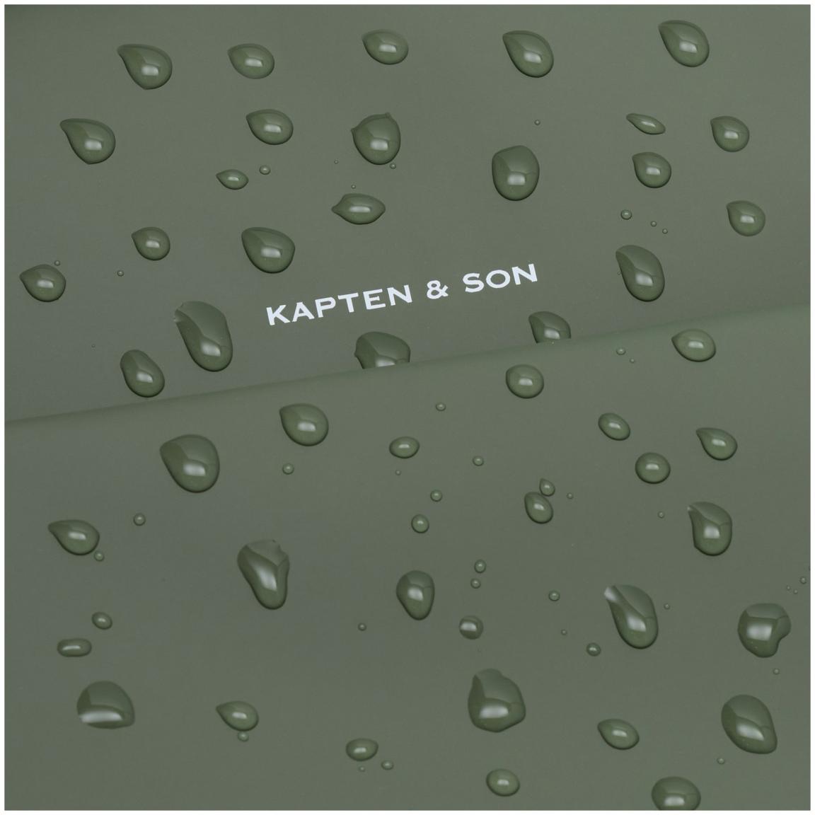 Kapten and Son urbaner Laptoprucksack Helsinki Dusty Green gummiert