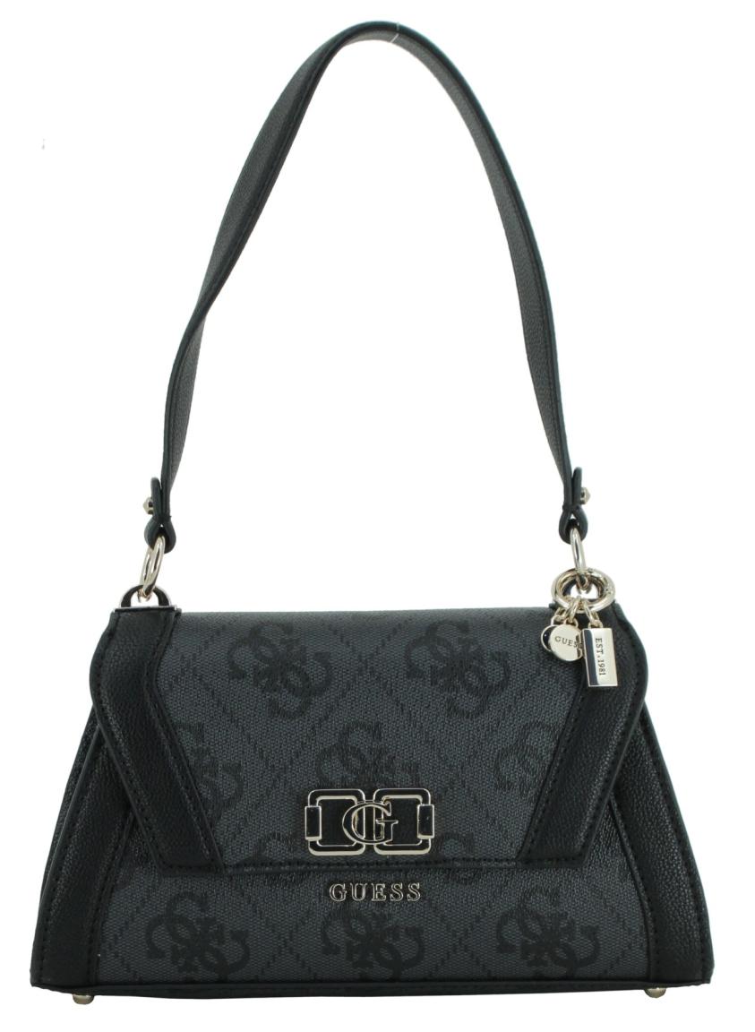 Karnilla Logo Flap Shoulder Bag Überschlagtasche Guess Dark Taupe