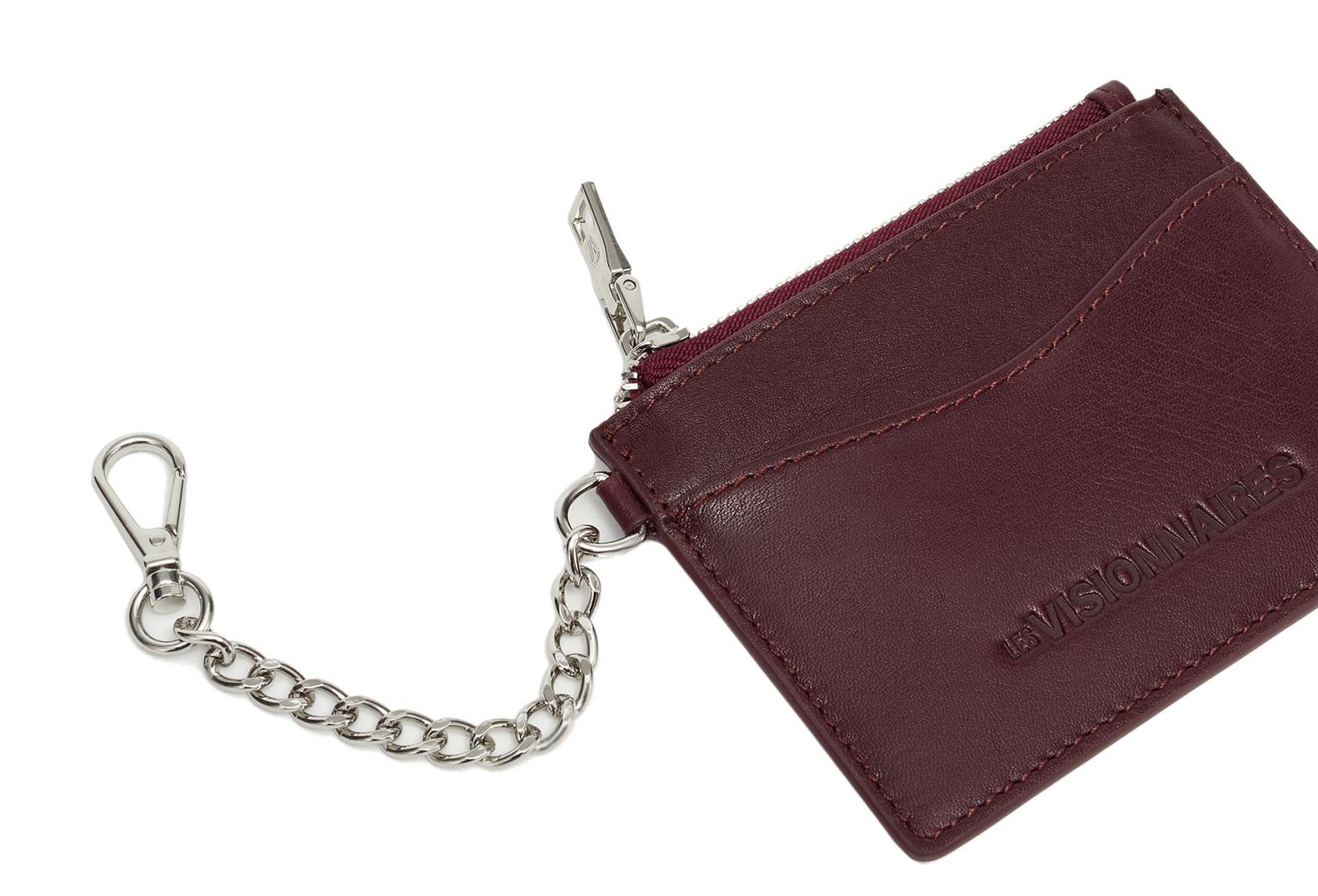 Kartenetui Clemence Silky Aubergine Les Visionnaires bordeaux