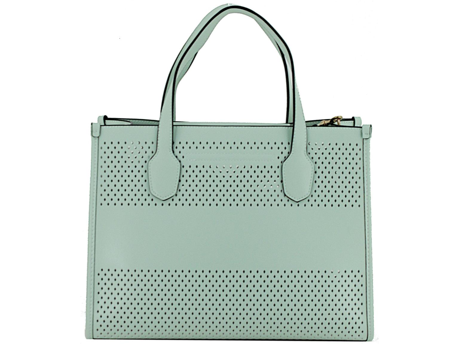 Katey Perf Guess Damen Tragetasche Mintgrün Lasercut