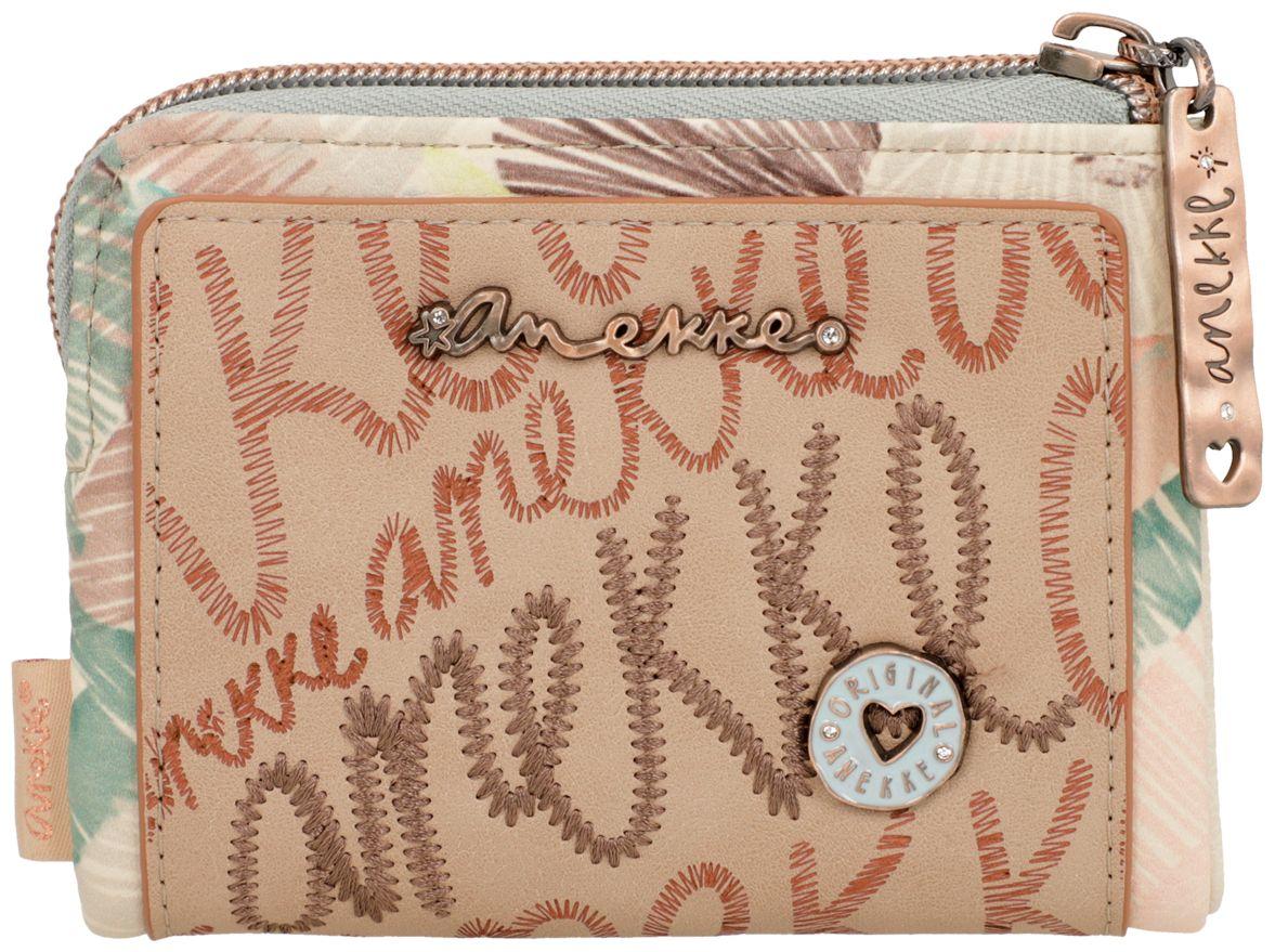 Klappbörse Anekke Hollywood Passion Logoprint beige