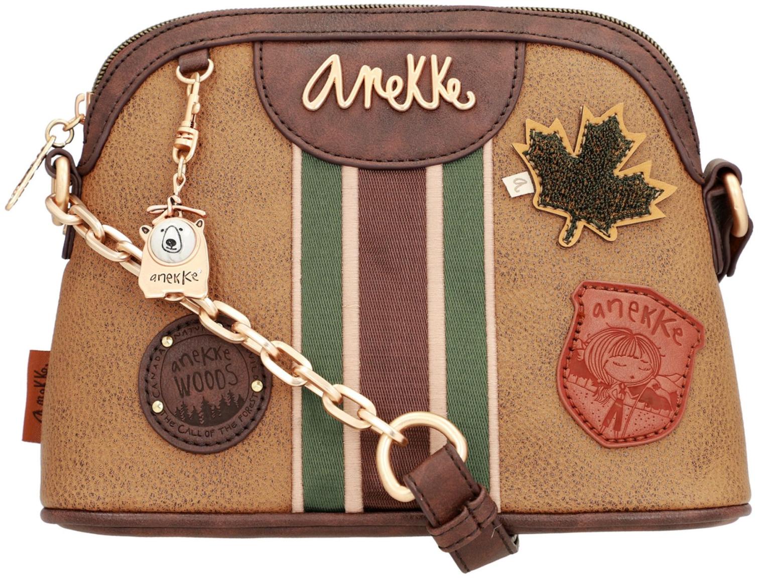 Kleine Umhängetasche Kanada Eisbär Ahorn Anekke Urban beige Kette