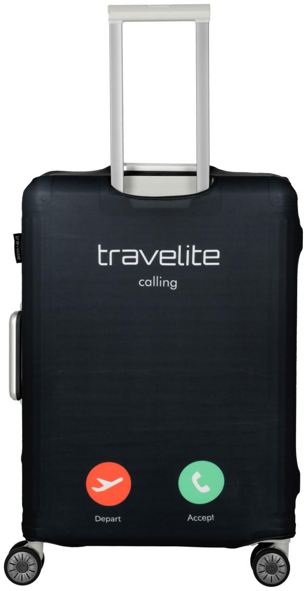 Kofferhülle Travelite Calling schwarz M elastisch
