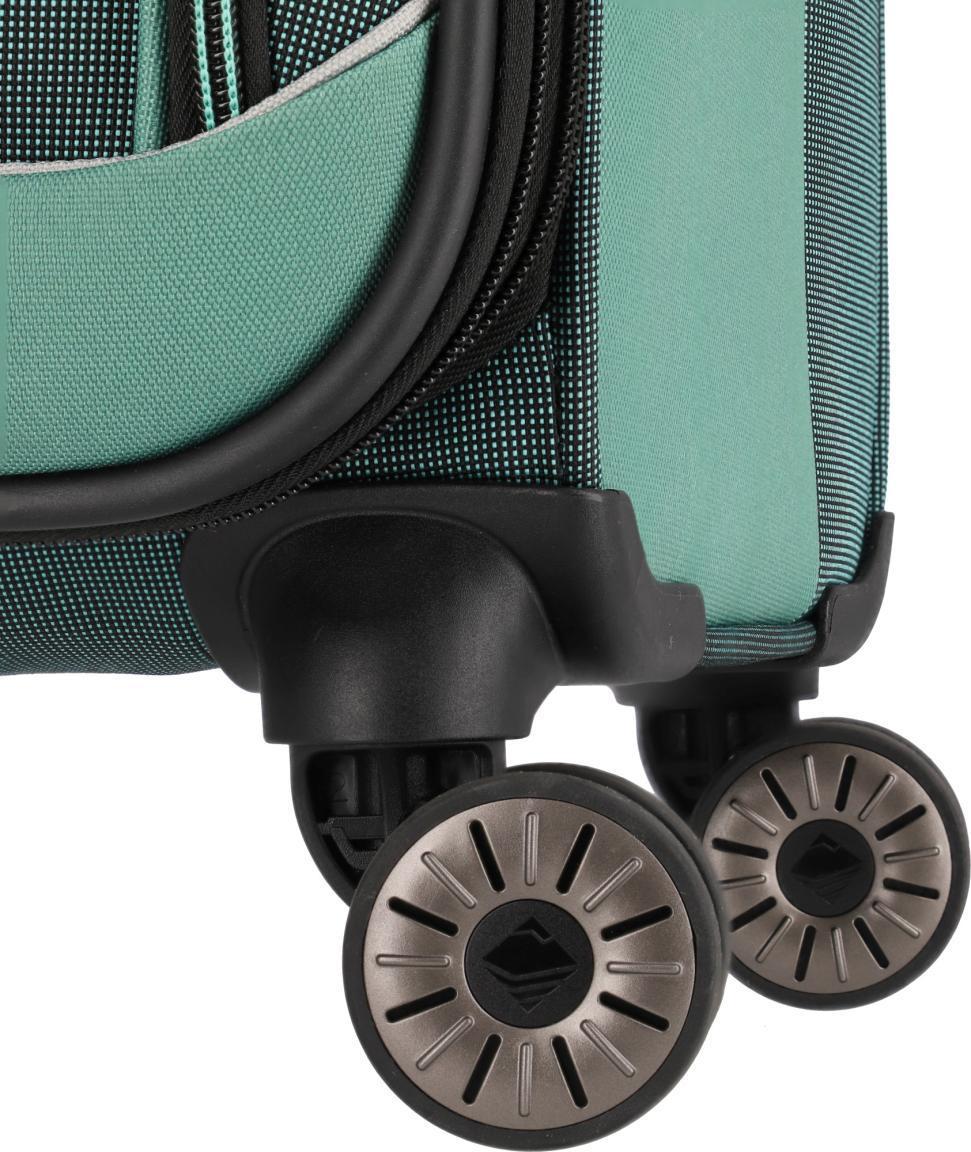 Koffertrolley grün Eukalyptus Travelite Viia M 67cm Dehnfalte