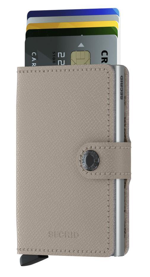 Kreditkartenetui Miniwallet Secrid Crisple Taupe