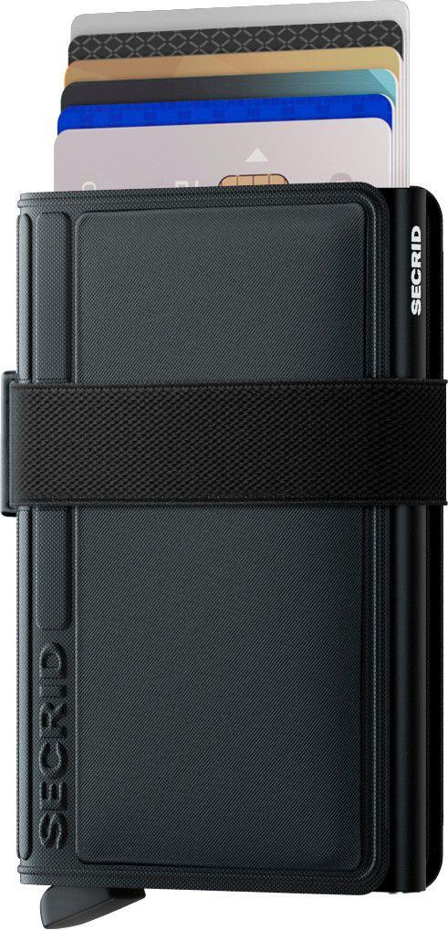 Kreditkartenetui mit Moneyband Bandwallet Black Safe
