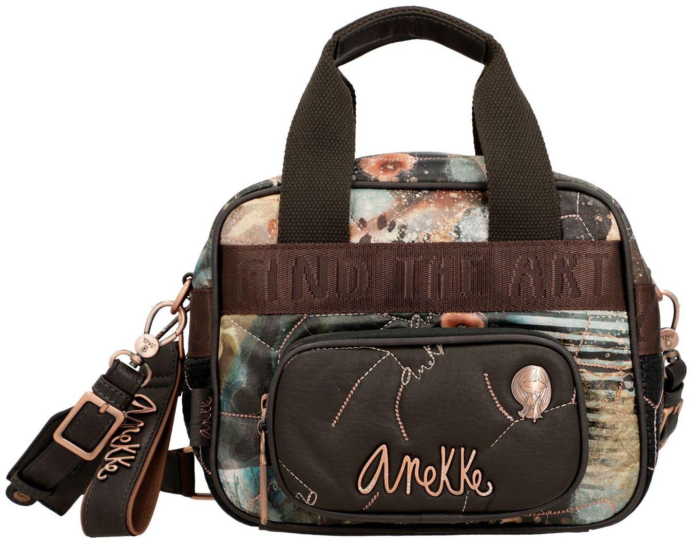 Kurzgrifftasche Anekke Shoen Padded abstrakter Print