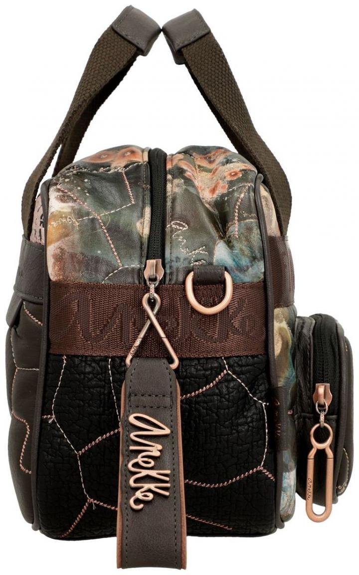 Kurzgrifftasche Anekke Shoen Padded abstrakter Print