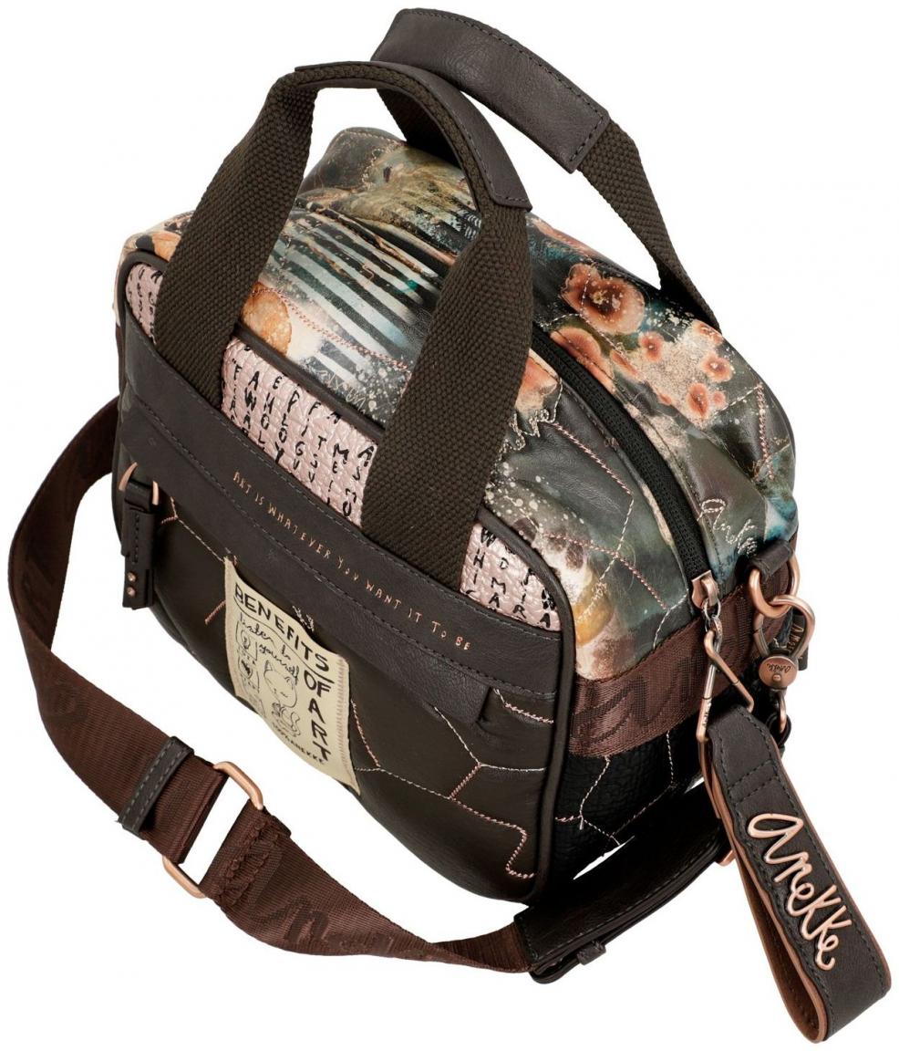 Kurzgrifftasche Anekke Shoen Padded abstrakter Print