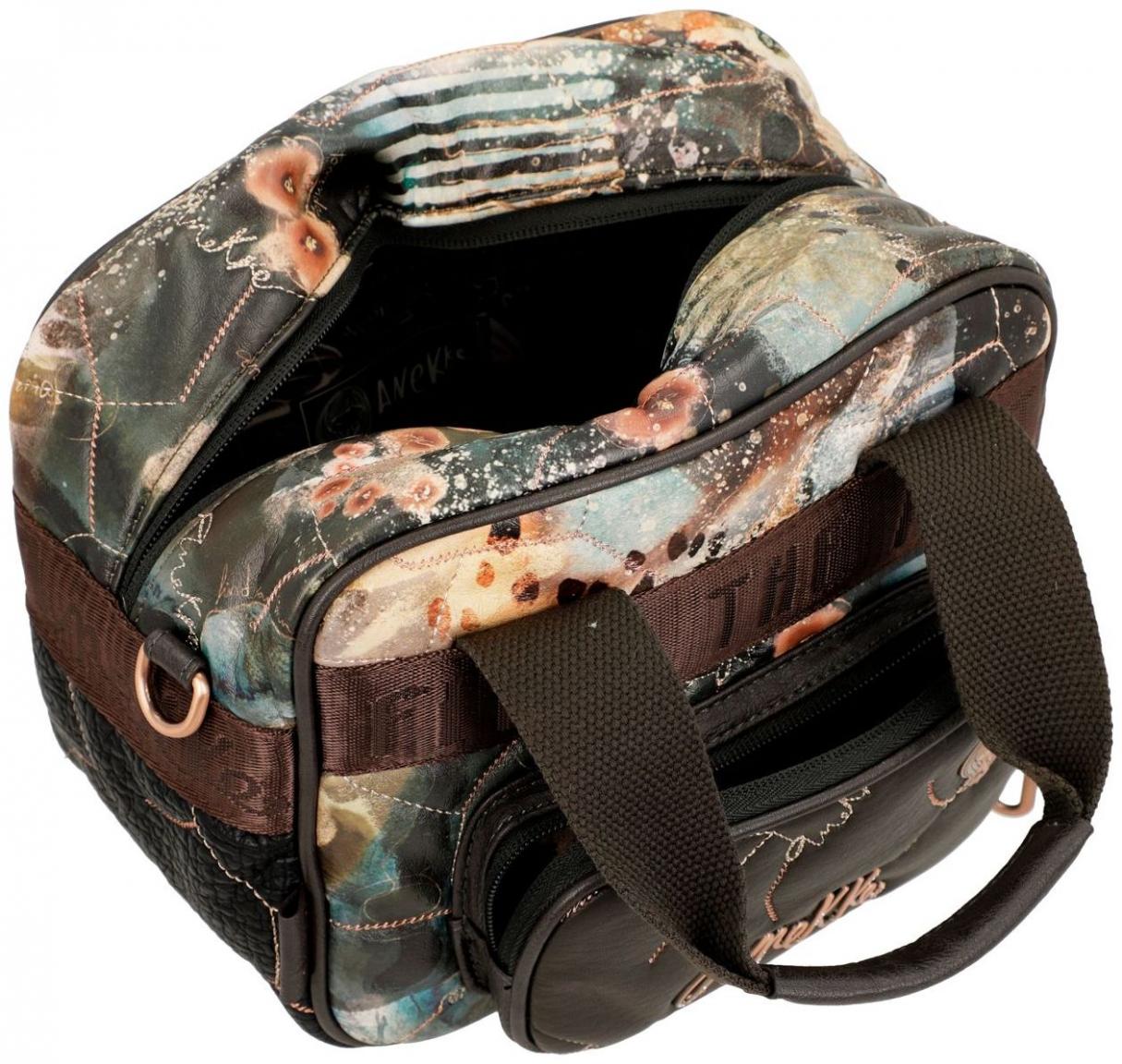 Kurzgrifftasche Anekke Shoen Padded abstrakter Print