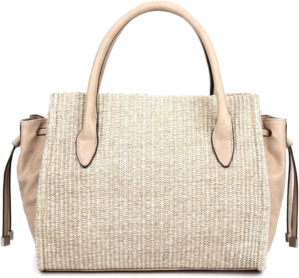 Kurzgrifftasche Cassy Suri Frey Lighttaupe Naturbast Beige