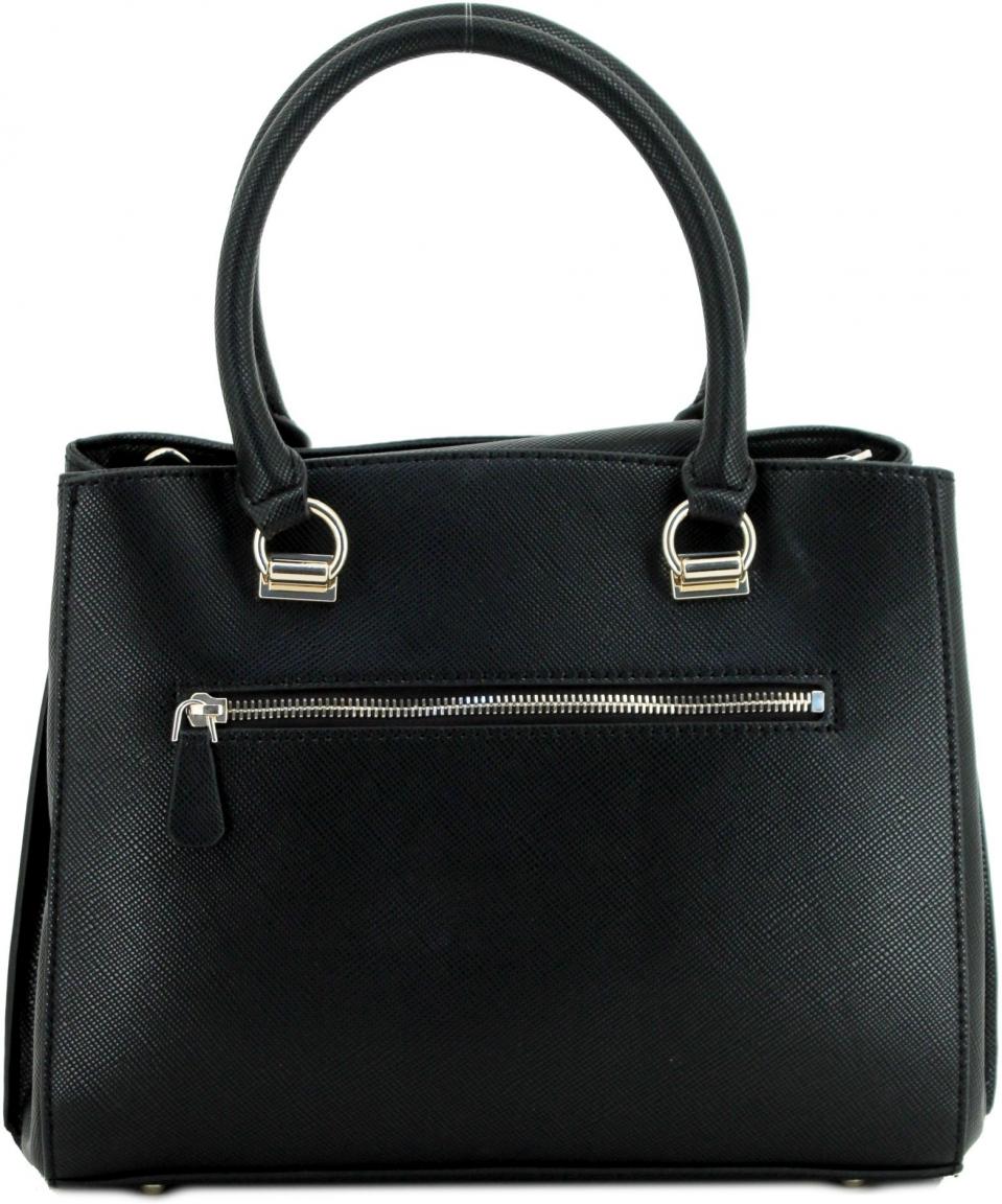 Kurzgrifftasche Guess Noelle Girlfriend Satchel Latte Logo braun