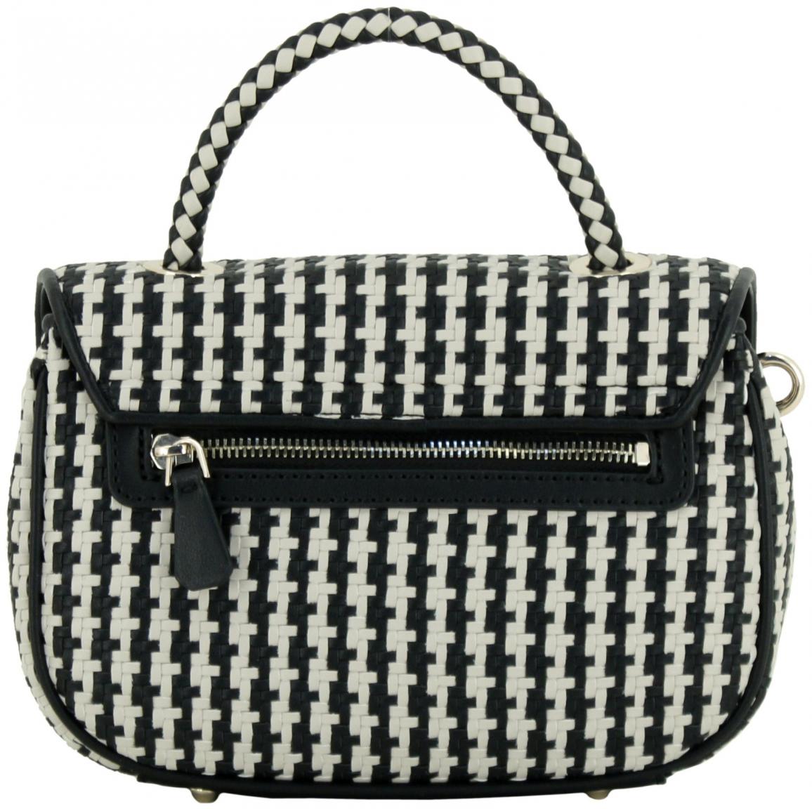 Kurzgrifftasche Mirema Top Handle Flap Bag weiß Beige Guess