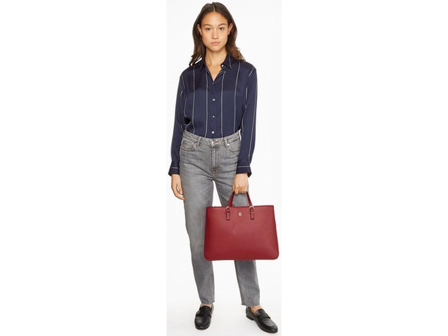 Kurzgrifftasche Tommy Hilfiger Timeless Work Bag Rouge Rot