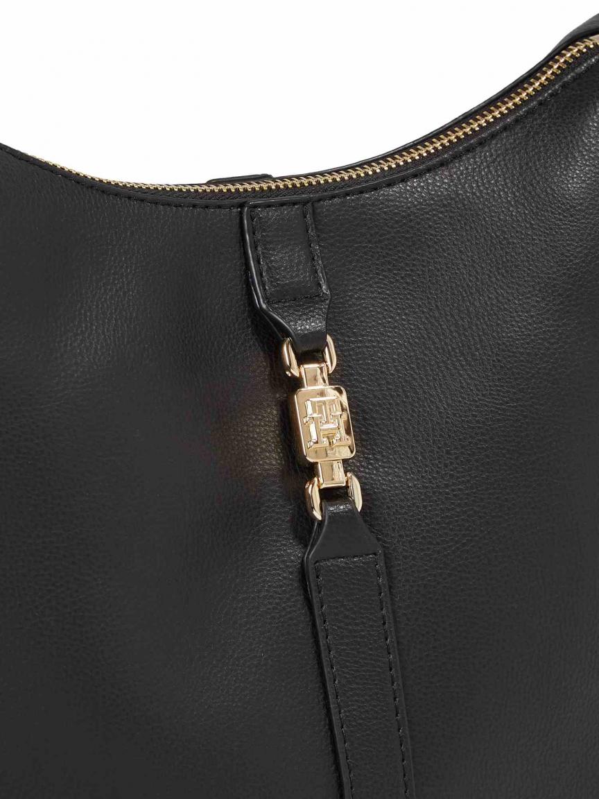 Kurzgrifftasche Tommy Hilfiger schwarz TH Feminine Hobo