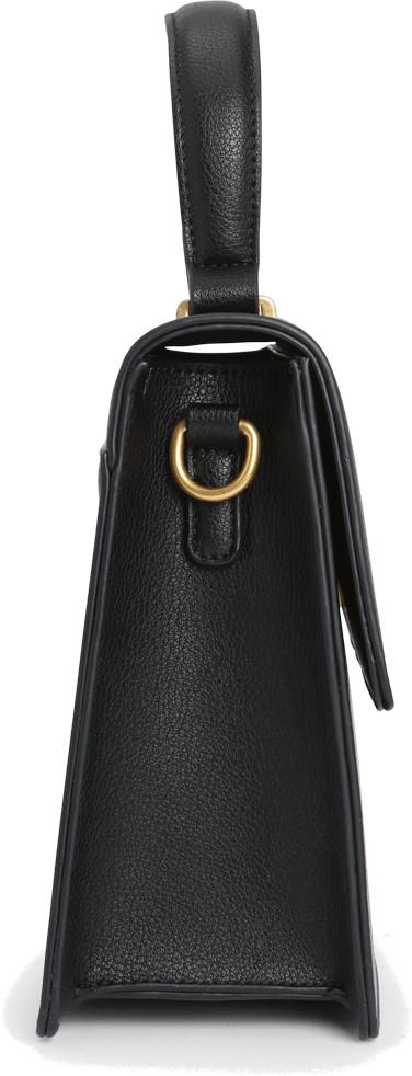 Kurzgrifftasche schwarz L.Credi Karli Überschlag