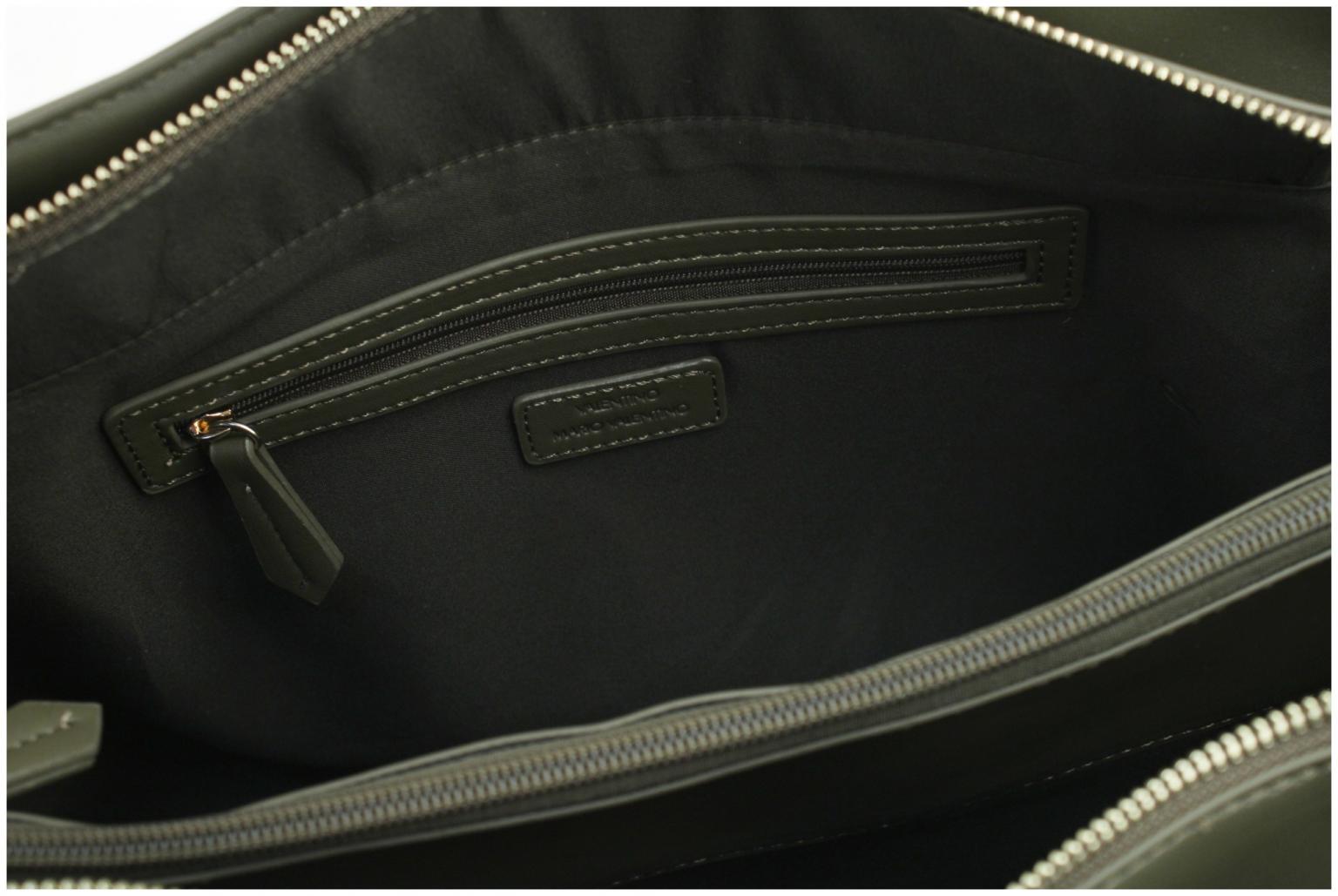 Kurzgrifftasche schwarz Logoprint Business Valentino Blizzard Black Multi